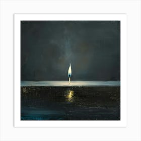 Candle In The Dark 3 Art Print