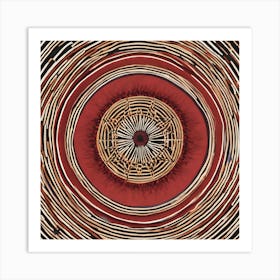 Afrika - Red Art Print