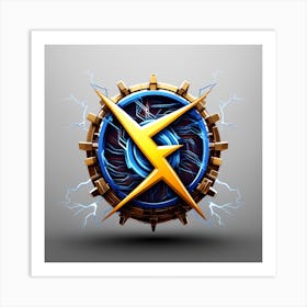 Lightning Bolt Logo 1 Art Print