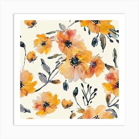 Yellow Flowers Art Print