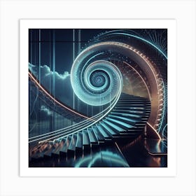 Spiral Staircase 7 Art Print