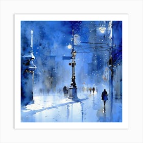 Night In The City 1 Art Print