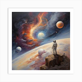 Space Man Art Print