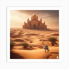 Sand Castle In The Desert 3 Art Print