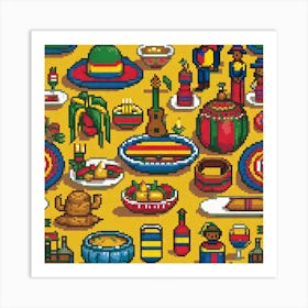 Mexican Food Art Print