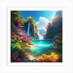 paradise beach 2 Art Print