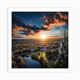 Sunrise Over Ireland Art Print