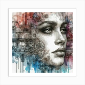 Portrait Of A Woman 79 Art Print