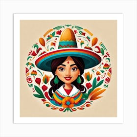 Mexican Girl 89 Art Print