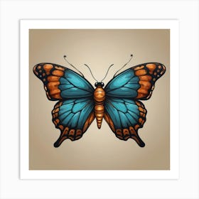 Butterfly - Butterfly Stock Videos & Royalty-Free Footage 1 Art Print