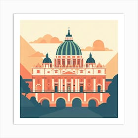 A Vatican City Vector Design Illustration 1720445017 1 Art Print