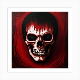 Bloody Skull 1 Art Print