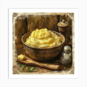 Creamy Mashed Potatoes 1 Art Print