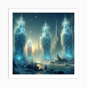 Ice Angels Art Print