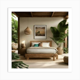 Tropical Bedroom 14 Art Print