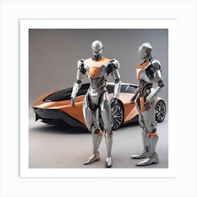 Futuristic Robots 3 Art Print