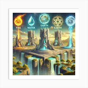 Elemental Sanctums Sovereign Flame Union Art Print