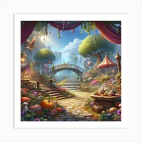 Fairy Garden 1 Art Print