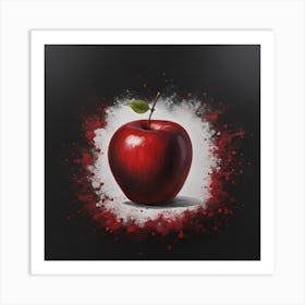 Red Apple 3 Art Print