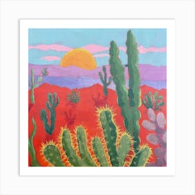 Cactus Desert Art Print