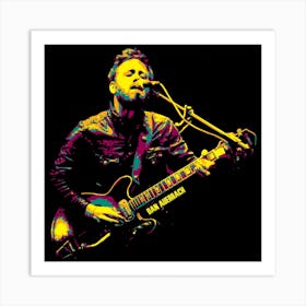 Dan Auerbach Music Legend in Pop Art Art Print