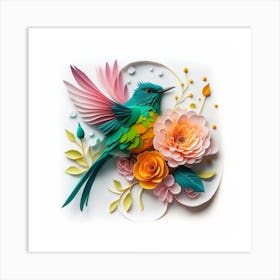 Paper Bird 1 Art Print