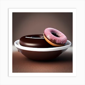 Donuts In A Bowl Art Print