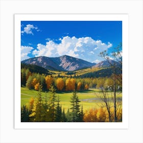 Autumn In The Mountains Art Print