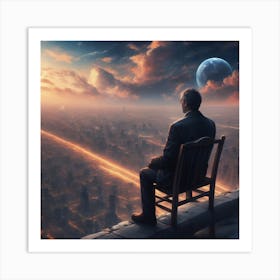 Futuristic Cityscape Art Print