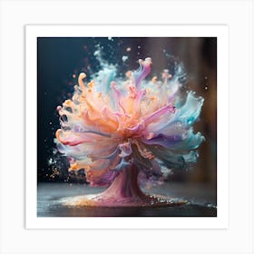 Tree Of Colors Art Print