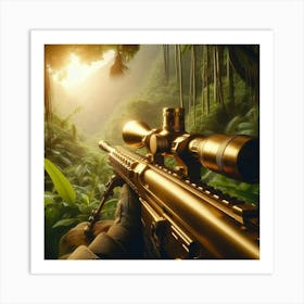 Sniper In The Jungle 2 Art Print