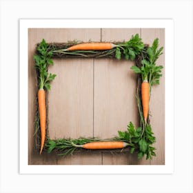 Frame Of Carrots 3 Art Print