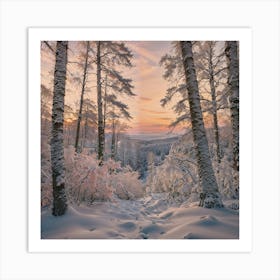 Winter Landscape Art Print