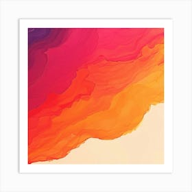 Abstract Watercolor Painting 19 Art Print