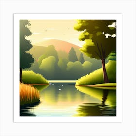 Landscape Background Art Print