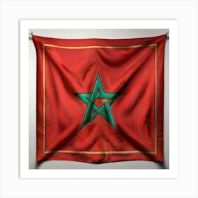 Morocco Flag Art Print