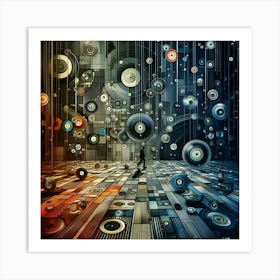 Old School Vinyl Records As Abstract Art 3 Art Print