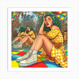 Disco Girl 1 Art Print