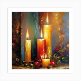 Three Candles 1 Art Print