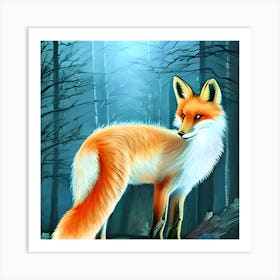 Forest Fox Art Print