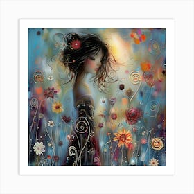 Dreaming Girl Art Print