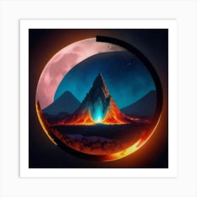 Mountain Of Fire Art Print