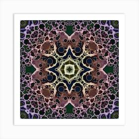 Pattern Of Purple Bubbles Art Print