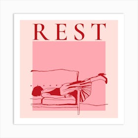 Rest - sofa 1 Art Print