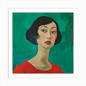 Portrait Of A Woman 601 Art Print