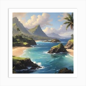 Hawaiian Beach 1 Art Print