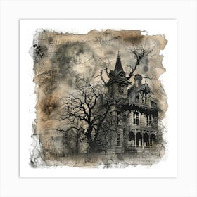 Haunted House 7 Art Print