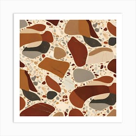 Pebbles Pattern Art Print