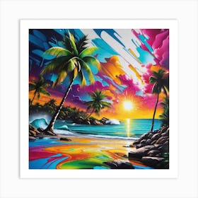 Sunset Beach 4 Art Print