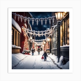 Christmas In Norway Art Print